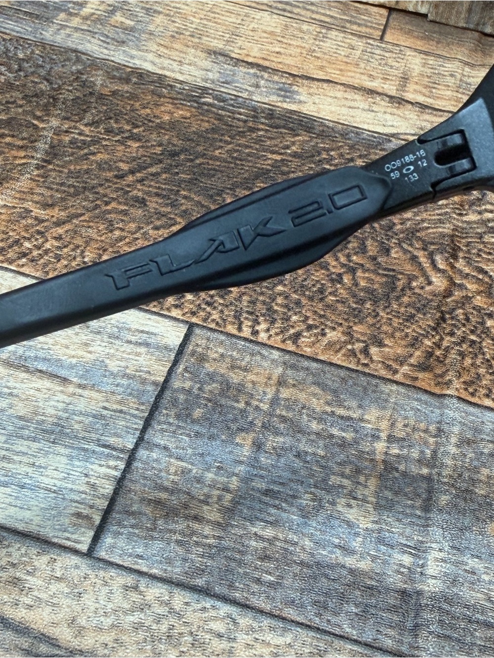 Oakley Flak 2.0 Replacement Frame Only Made in USA Black Polished Logo NO LENS - Picture 10 of 11